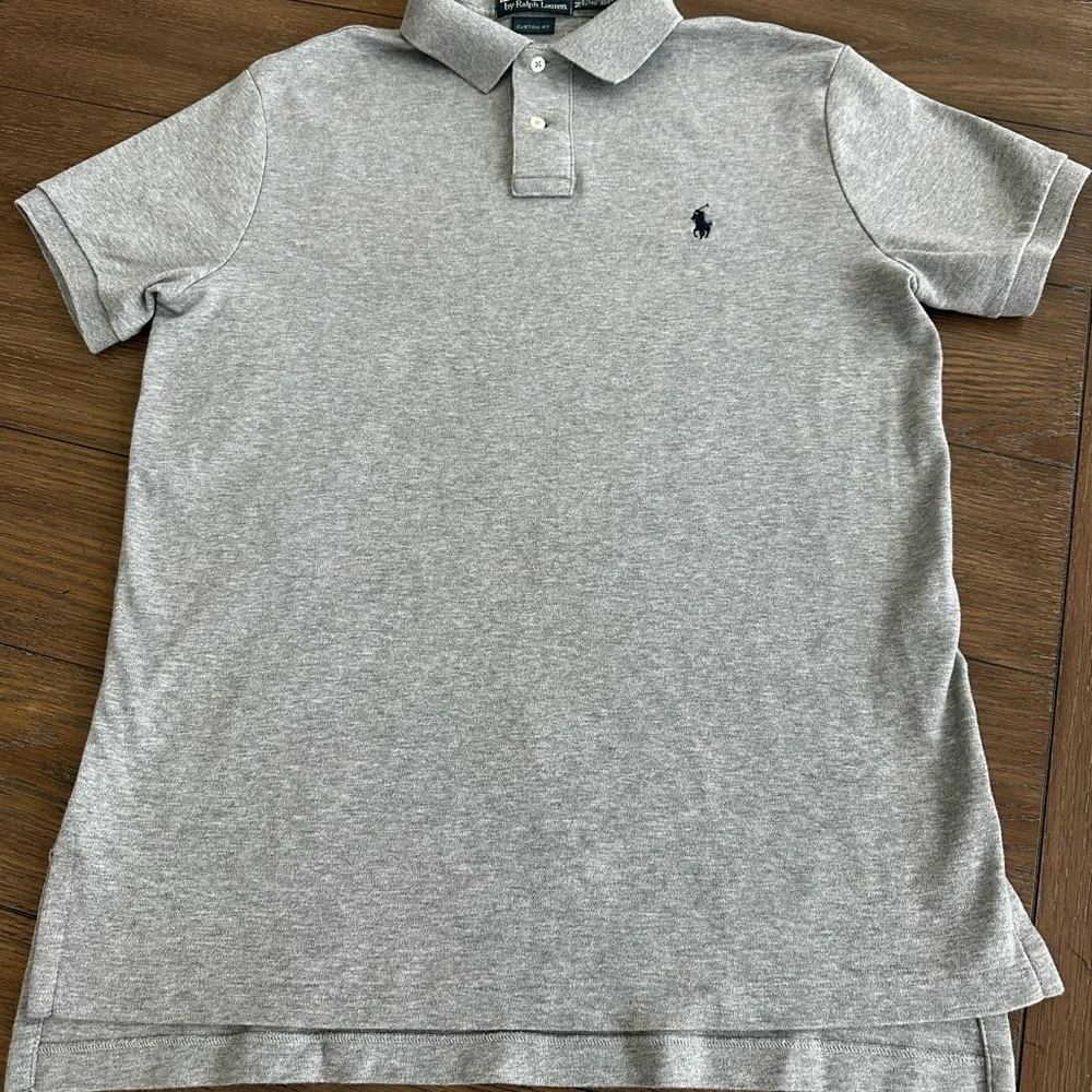 Ralph Lauren Custom Fit Heather‎ Gray Shirt